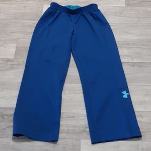 Womens Blue sportswear Active wear pants Loungewear Under armour Workout Sz sm